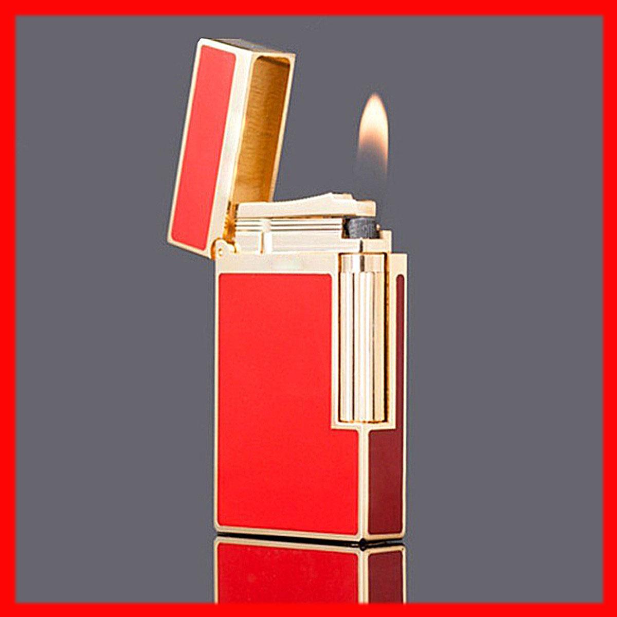 Hộp Quẹt Bật Lửa Dupont Dùng Gas Đá Sơn Mài Trơn Thể Hiện Sự Sang Trọng Lịch Lãm