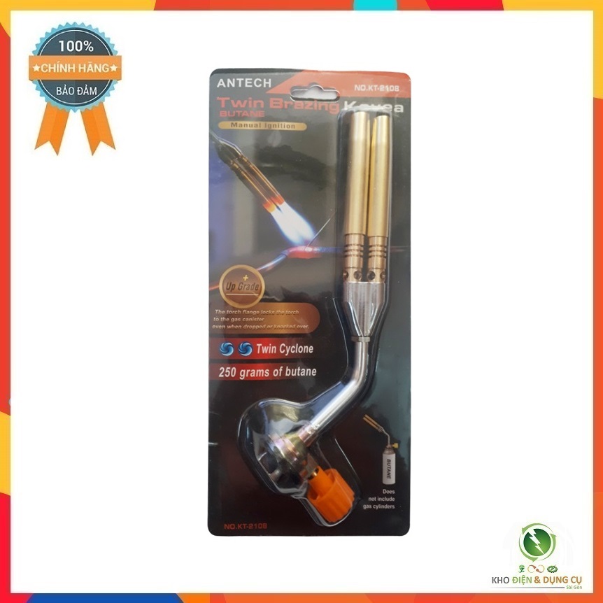 ĐÈN KHÒ GAS ĐÔI KT-2108 ( 2 ĐẦU KHÒ - AN TOÀN KHI SỬ DỤNG )
