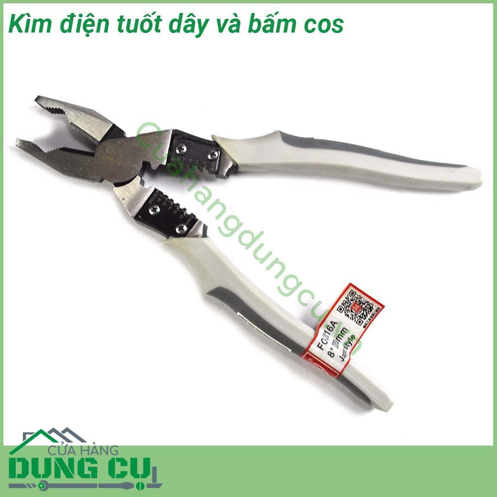 Kìm điện tuốt dây bấm cos chuyên dụng