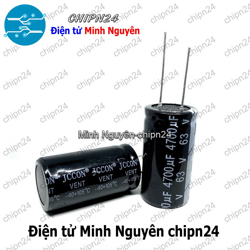 [1 con] (J4) Tụ hóa 4,700uF 63V Đen (22x40mm) (4700uF 63V) - HH005755