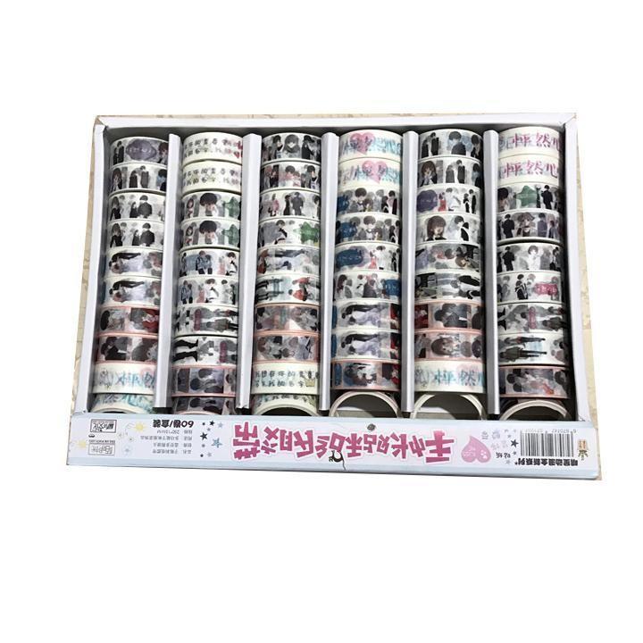 Băng dính Con tim rung động washi tape trang trí bàn học trang trí nhà cửa đẹp