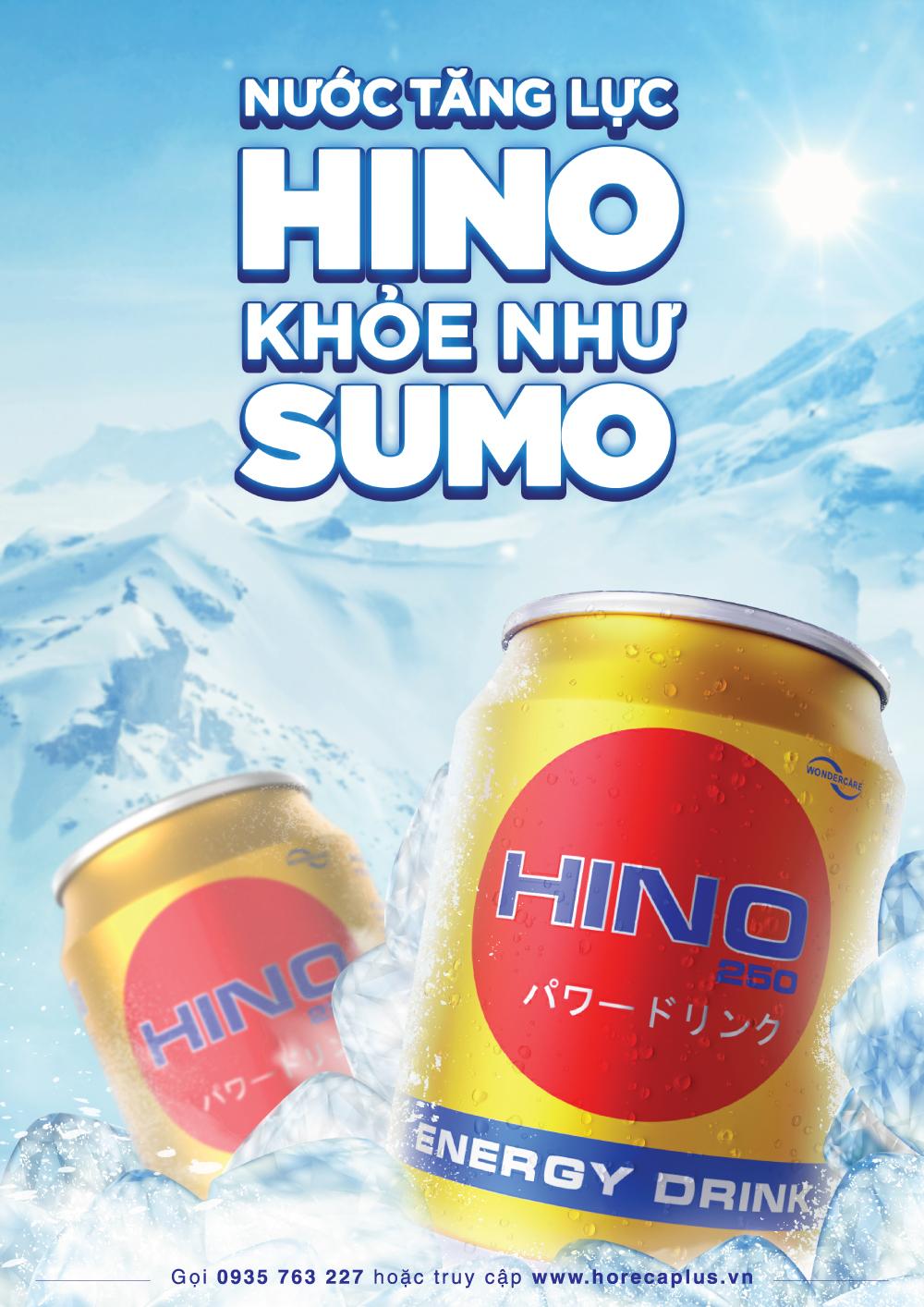 [Mua ngay đi chờ chi] Set 2 Lon nước tăng lực HINO 250ml ( 2 x 250 ml)