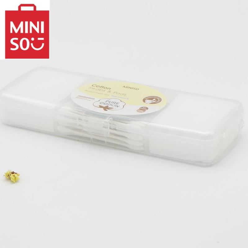 Tăm bông và bông tẩy trang (65 que + 160 miếng) Miniso nhập khẩu
