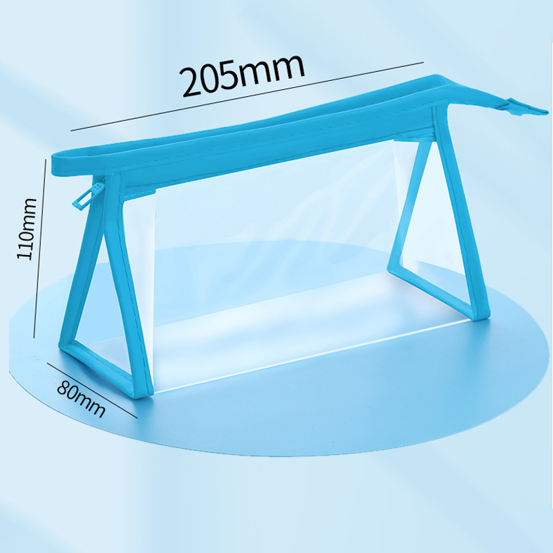Multi-function storage bag large capacity canvas pencil case student pencil holder stationery storage