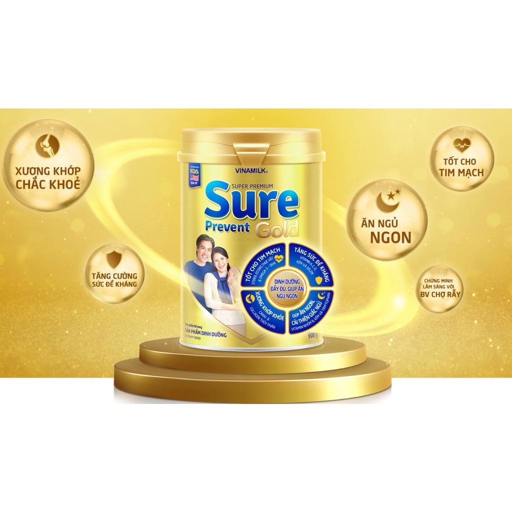 Thùng Sữa Bột Pha Sẵn Sure Prevent Gold - Thùng 24 Chai x 237ml