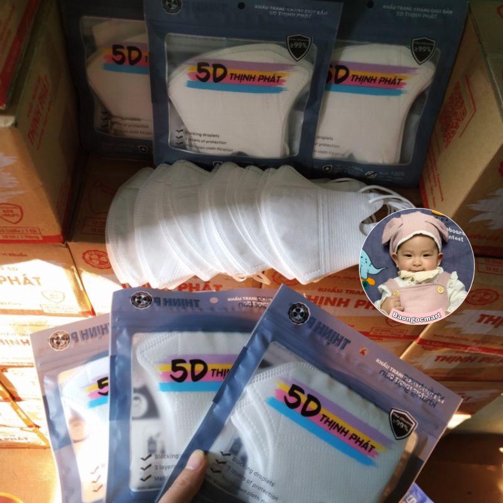 Thùng 100 Chiếc Khẩu Trang 5D Thịnh Phát
