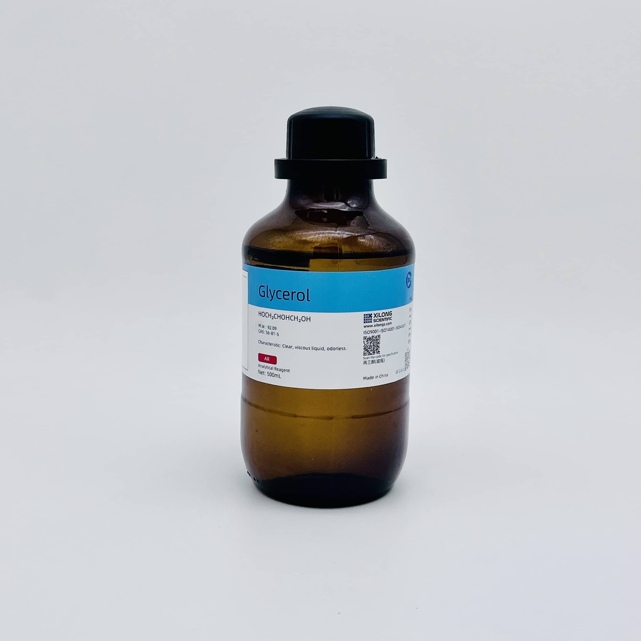 Hóa chất Glycerol >99% (AR, Chai 500ML, Xilong, Cas 56-81-5)