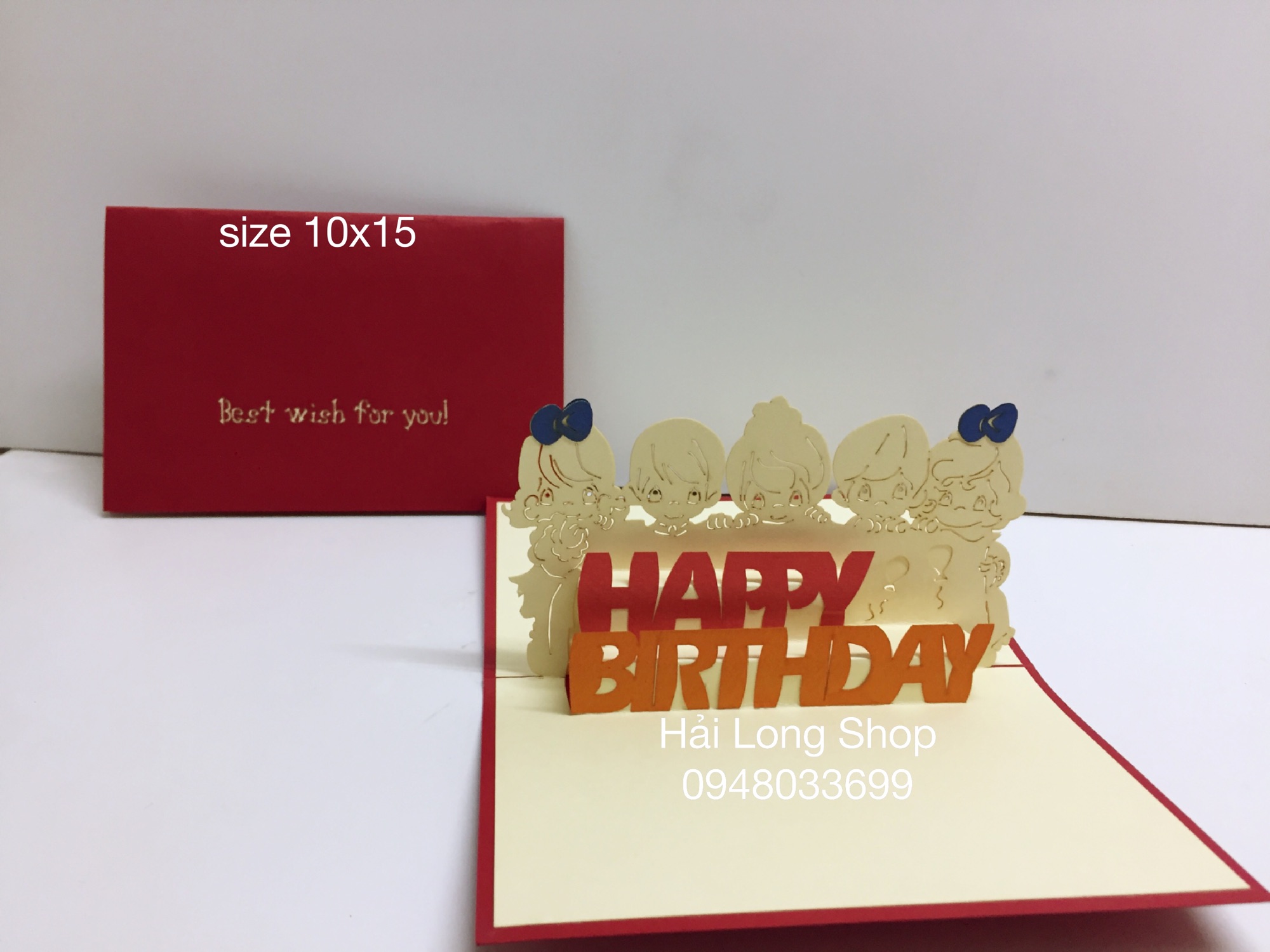 5 Em Bé - Sinh Nhật - Birthday  - Thiệp 3D