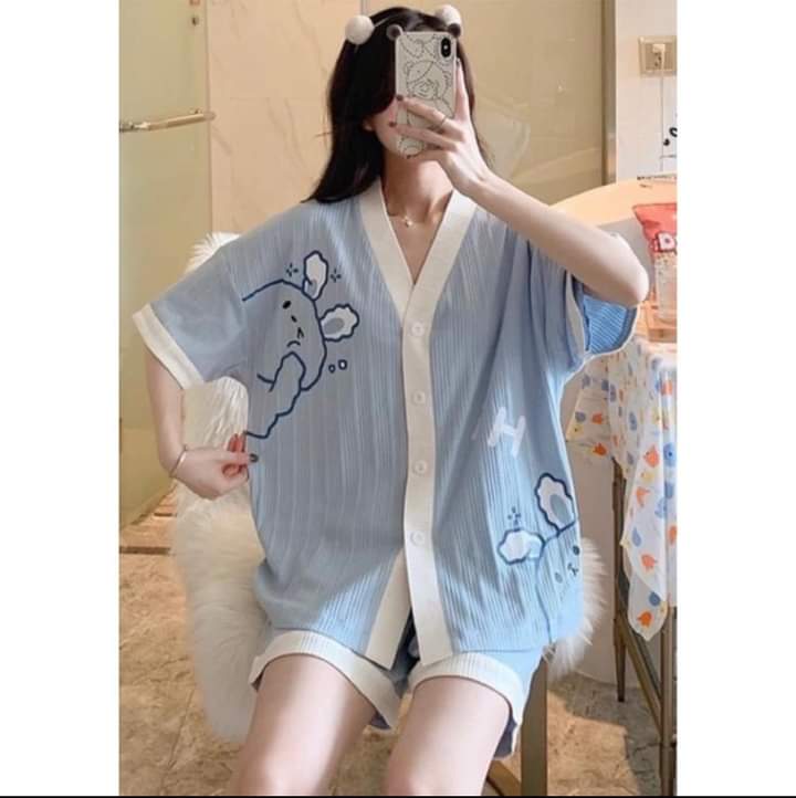 Bộ ngủ pizama hoạt hình cute