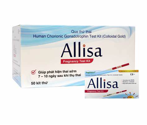 Que thử thai nhanh HCG Allisa Pregnancy Test Kit Traphaco
