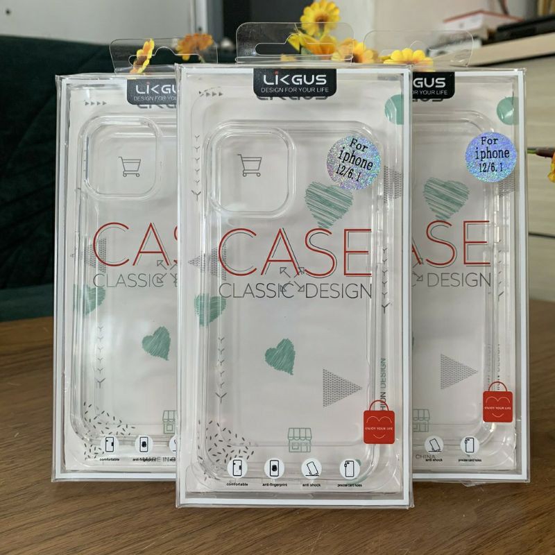 Ốp lưng likgus trong suốt cho iphone 12 pro max / 12 / 12 pro / 12 mini