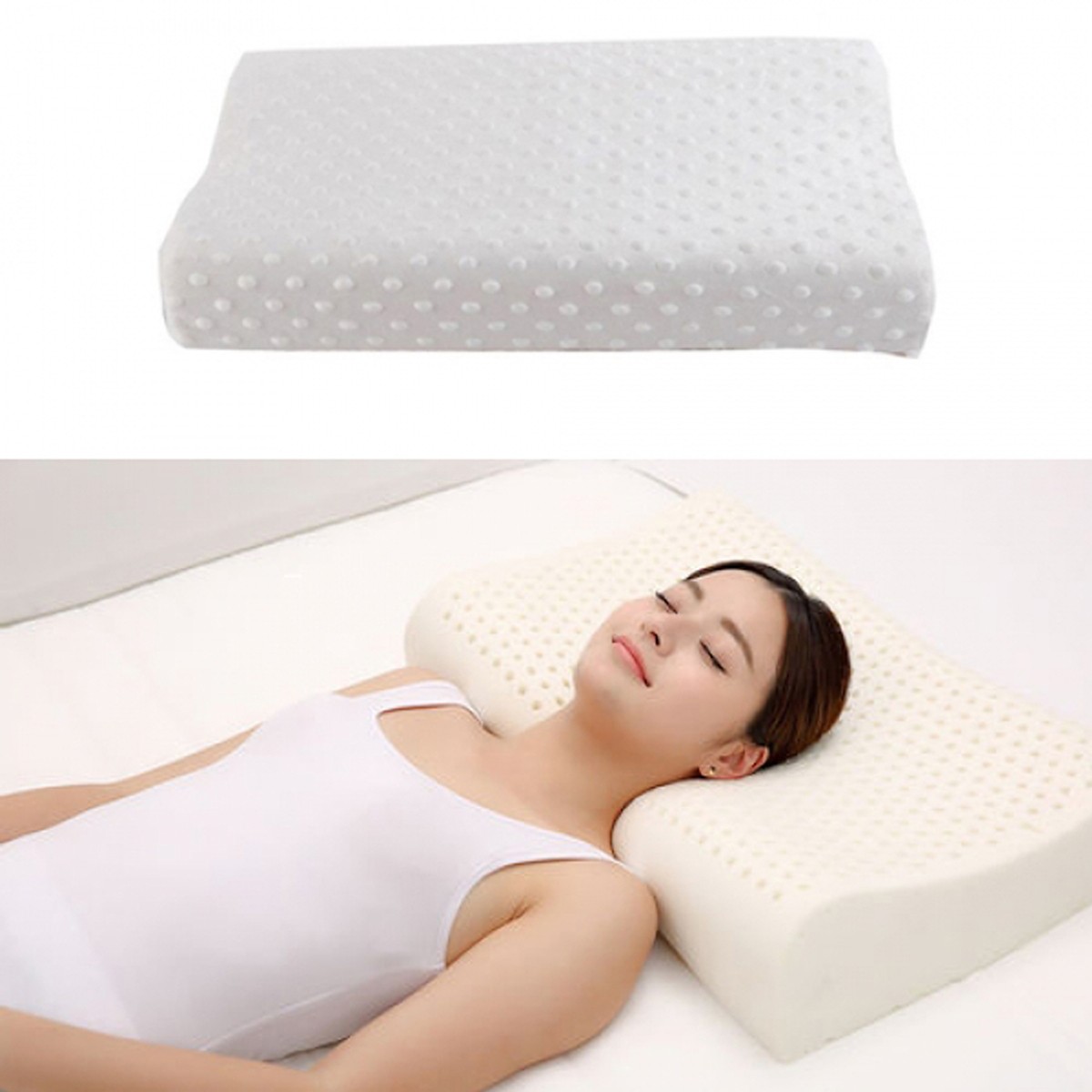 Gối cao su non vạn thành, gối cao su non zara home mềm mại - đàn hồi cao không xẹp, giá ưu đãi
