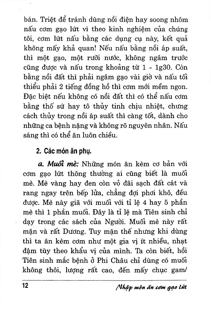 Nhập Môn Ăn Cơm Gạo Lứt Theo Phương Pháp Ohsawa