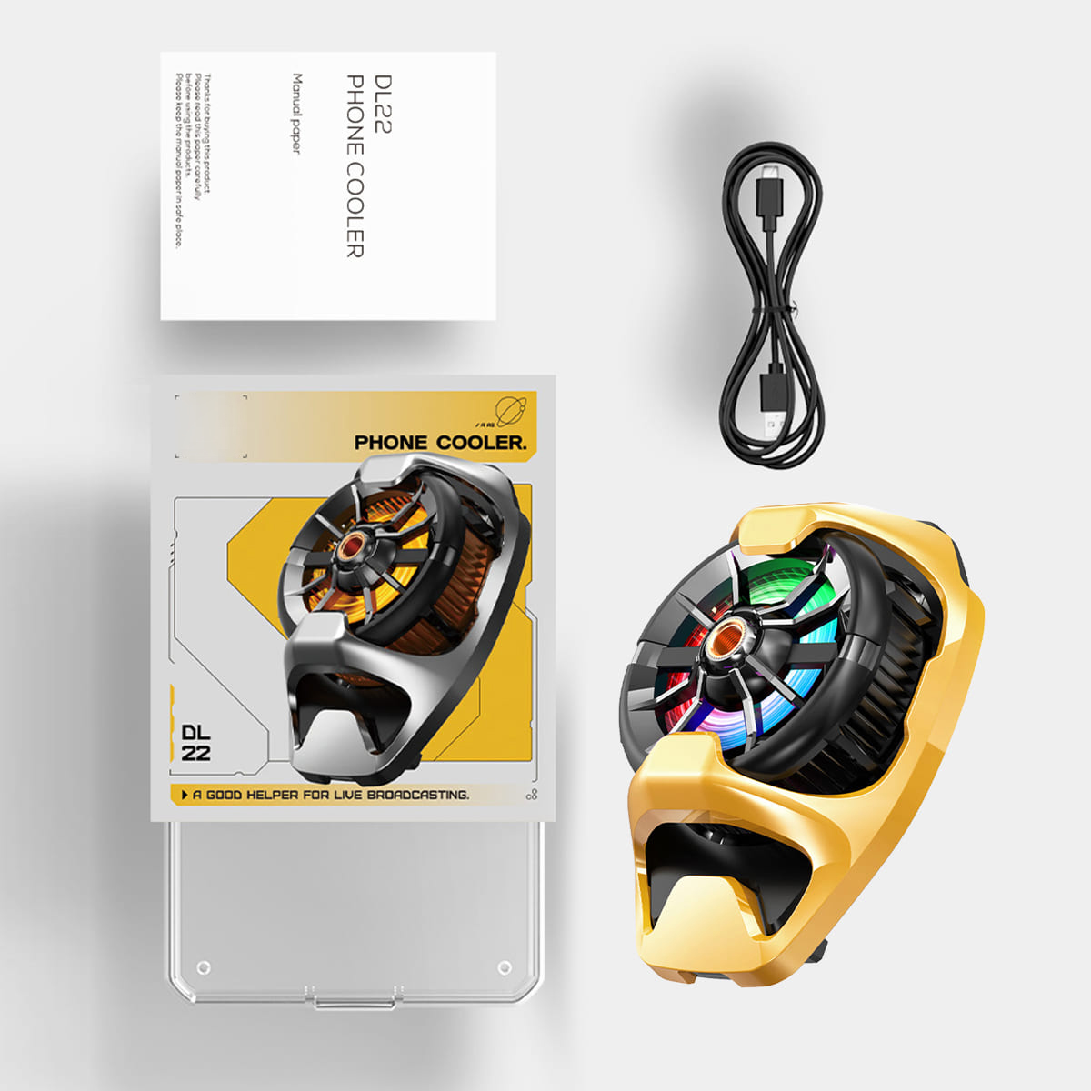 Phone cooling fan DL05 / DL16 / DL10 / DLA8 / AL22 genuine cooling fan (phukienpico)