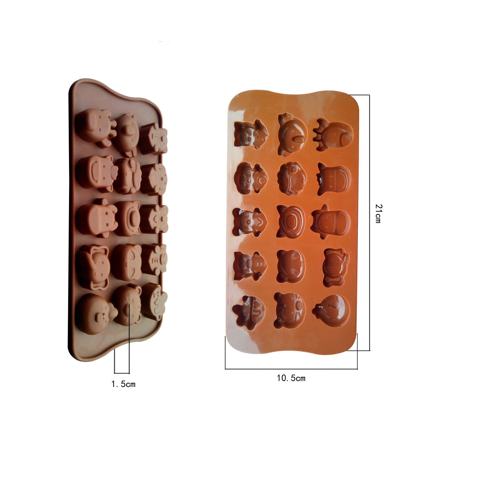 Khuôn silicon 15 thú cưng - ms 08