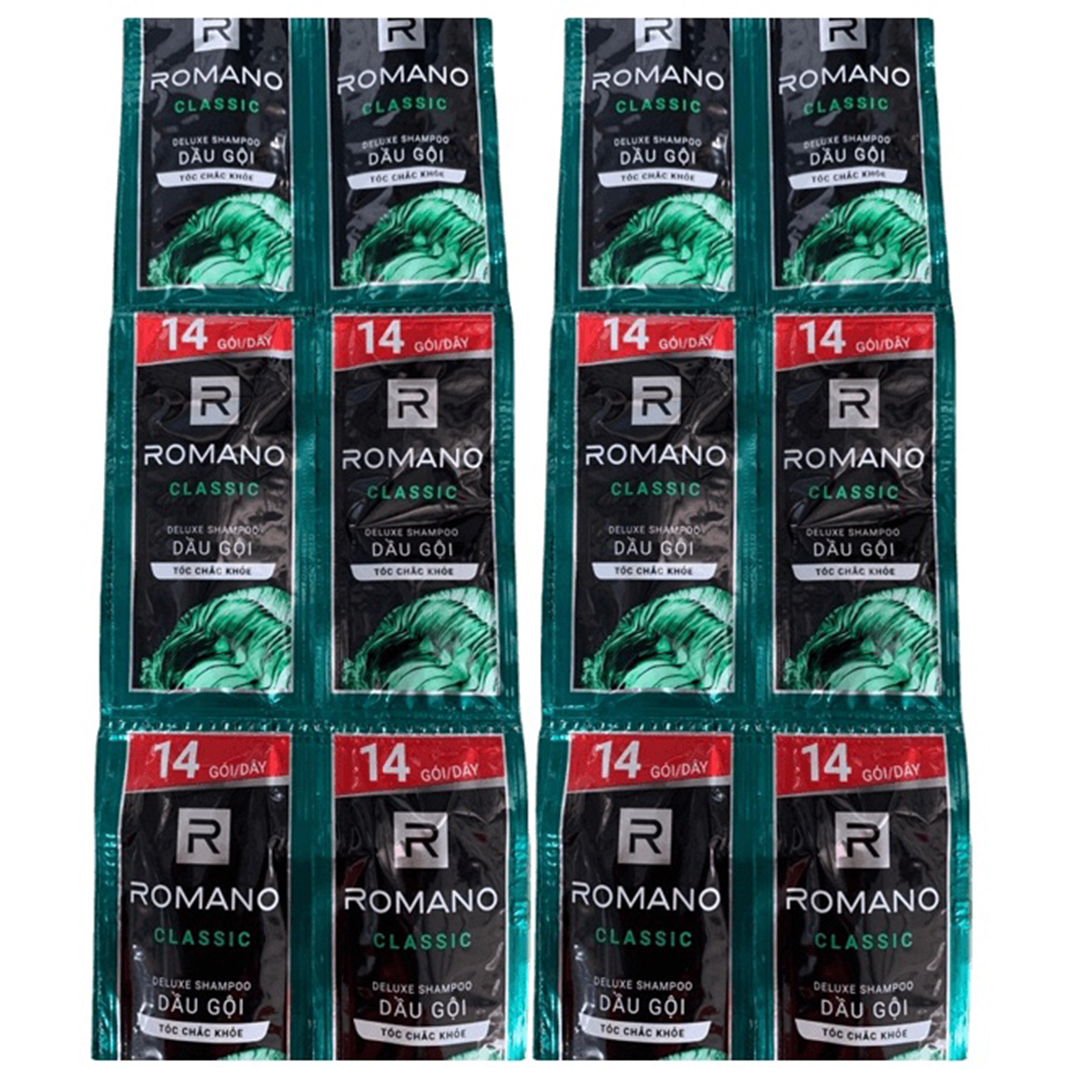 Combo 3 dây dầu gội Romano -Dây 12 gói