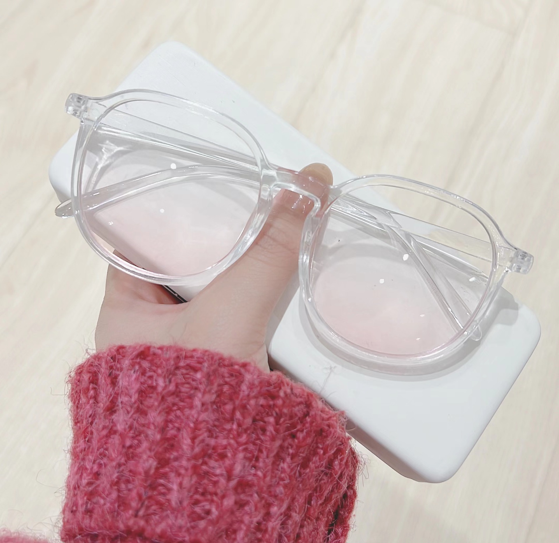 [HCM]Kính Unisex Tây HT01 (Đen + Trong Suốt)