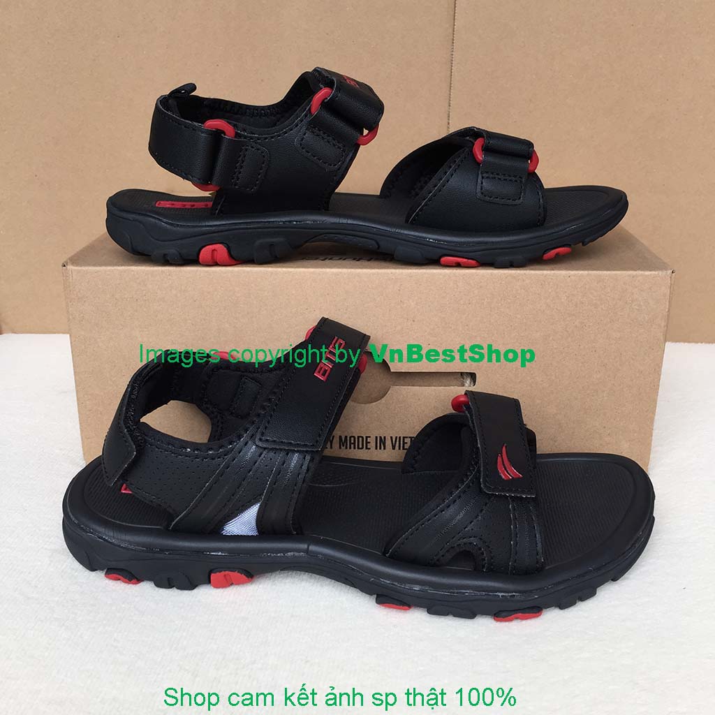 Dép Sandal Si Cao Su Nam Biti's DRM042600DEN (Đen)