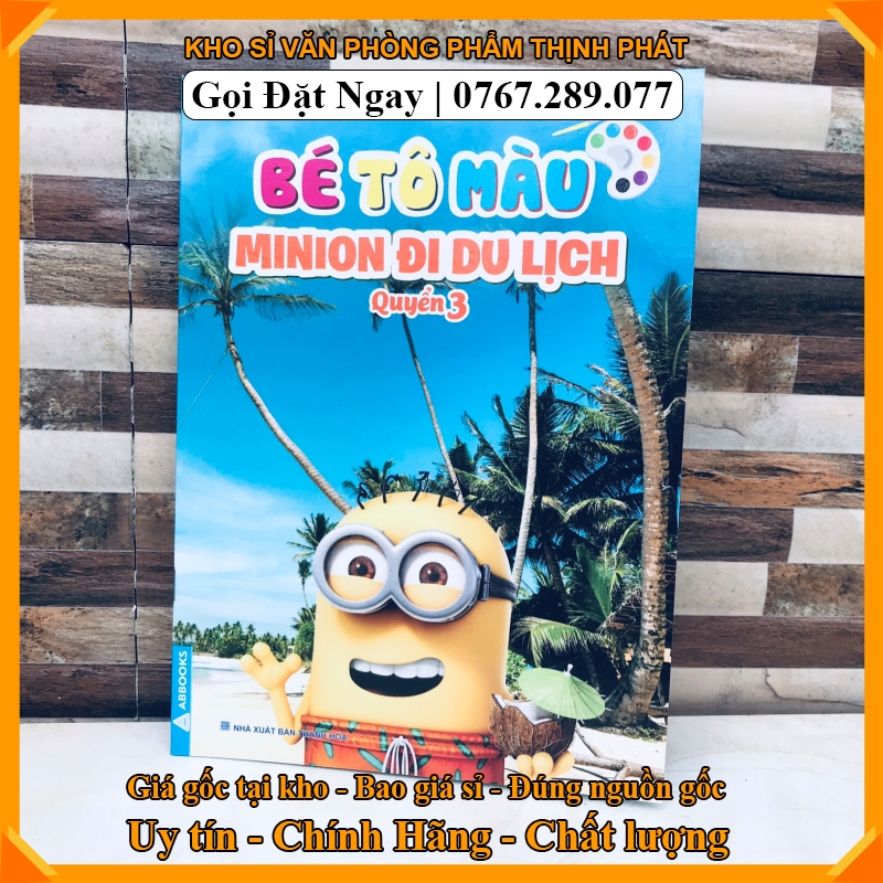 BÉ TÔ MÀU MINION  4 QUYỂN