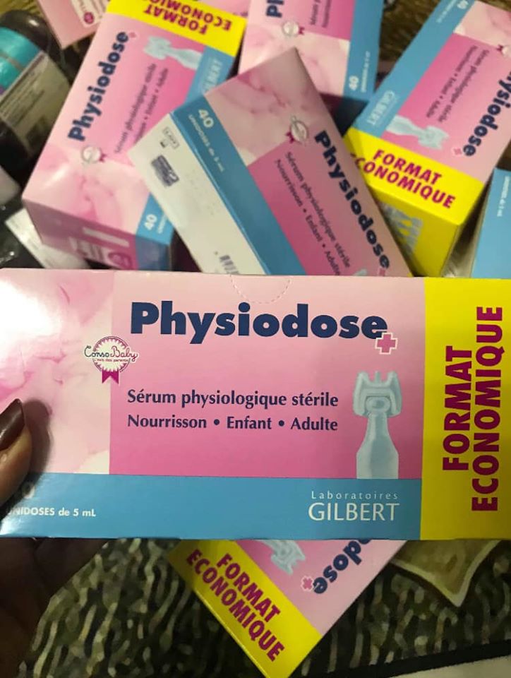Nước muối sinh lý Physiodose Pháp 40 ống