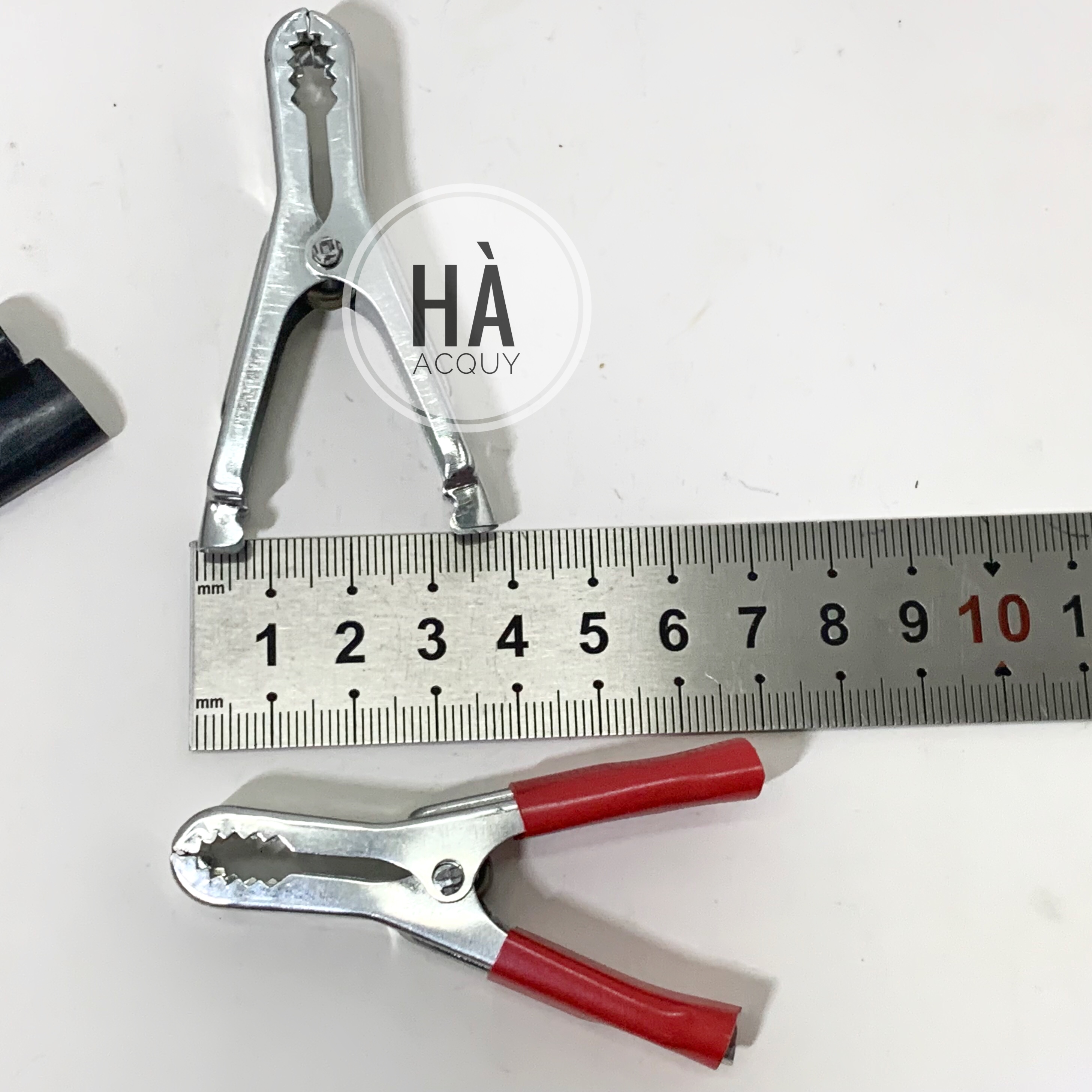 Kẹp Cá Sấu Acquy Xi Đỏ Đen Tài 30A - 7Cm (loại tốt) - 10 cặp