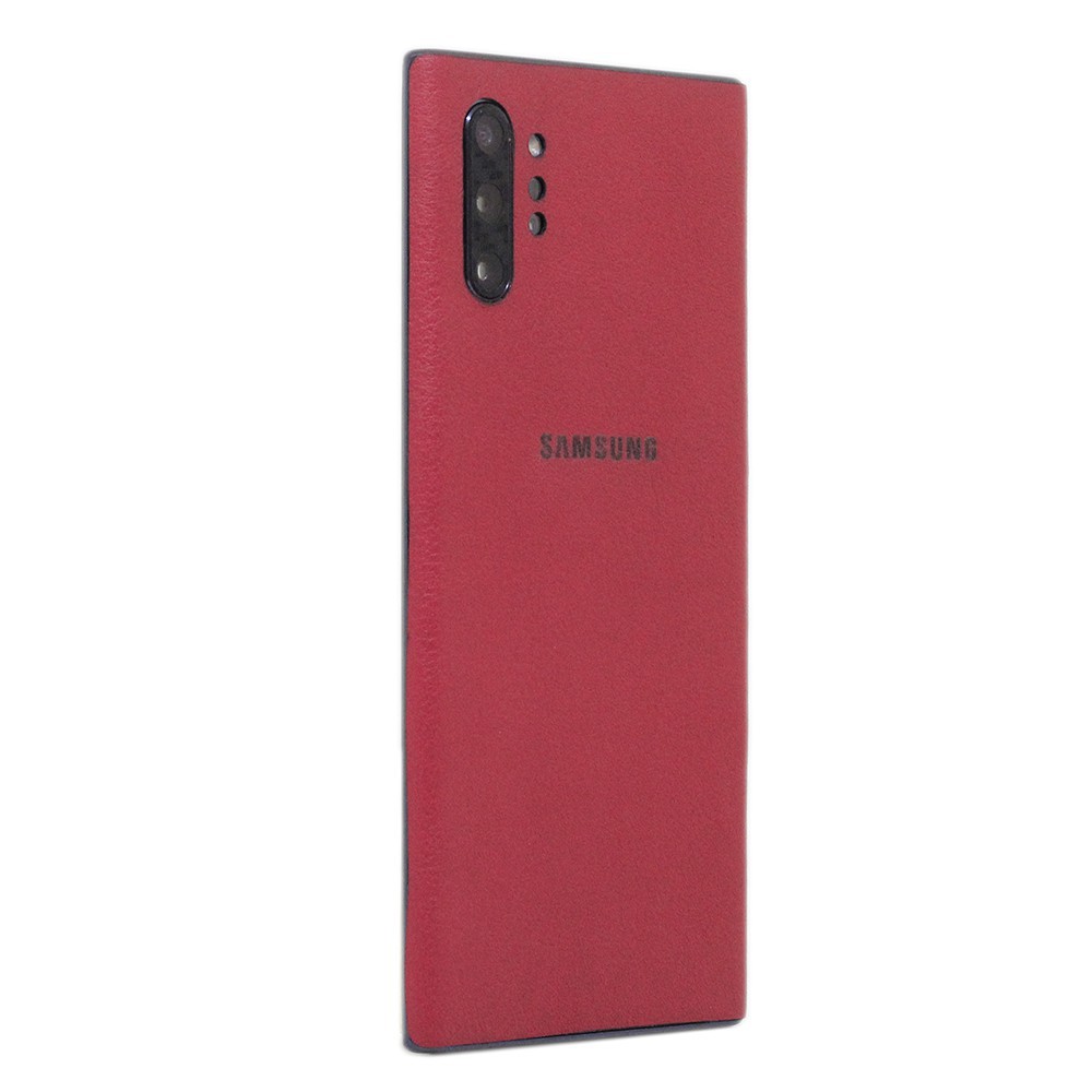 [HCM]Ốp dán da Galaxy Note 10 plus - Da nhập khẩu cao cấp - (Đỏ Mịn)