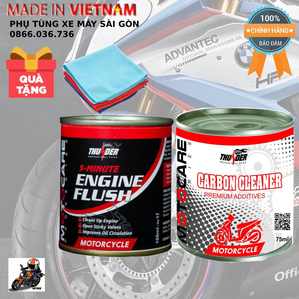 Combo súc động cơ vệ sinh buồng đốt Thunder