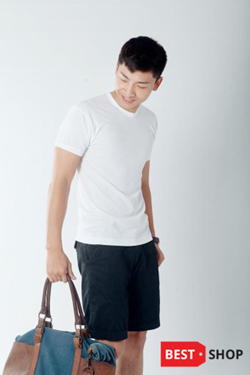 [HCM]Áo Thun Nam 100% Cotton Mặc Nhà Thoáng Mát