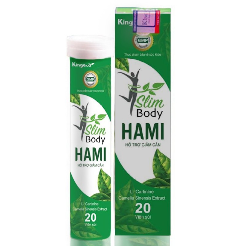 (MUA 4 HỘP TIẾT KIỆM NGAY 10K) Viên Sủi Giảm Cân Slim Body Hami Giảm Mỡ An Toàn Hiệu Quả Chiết Xuất Trà Xanh| - 2 Hộp