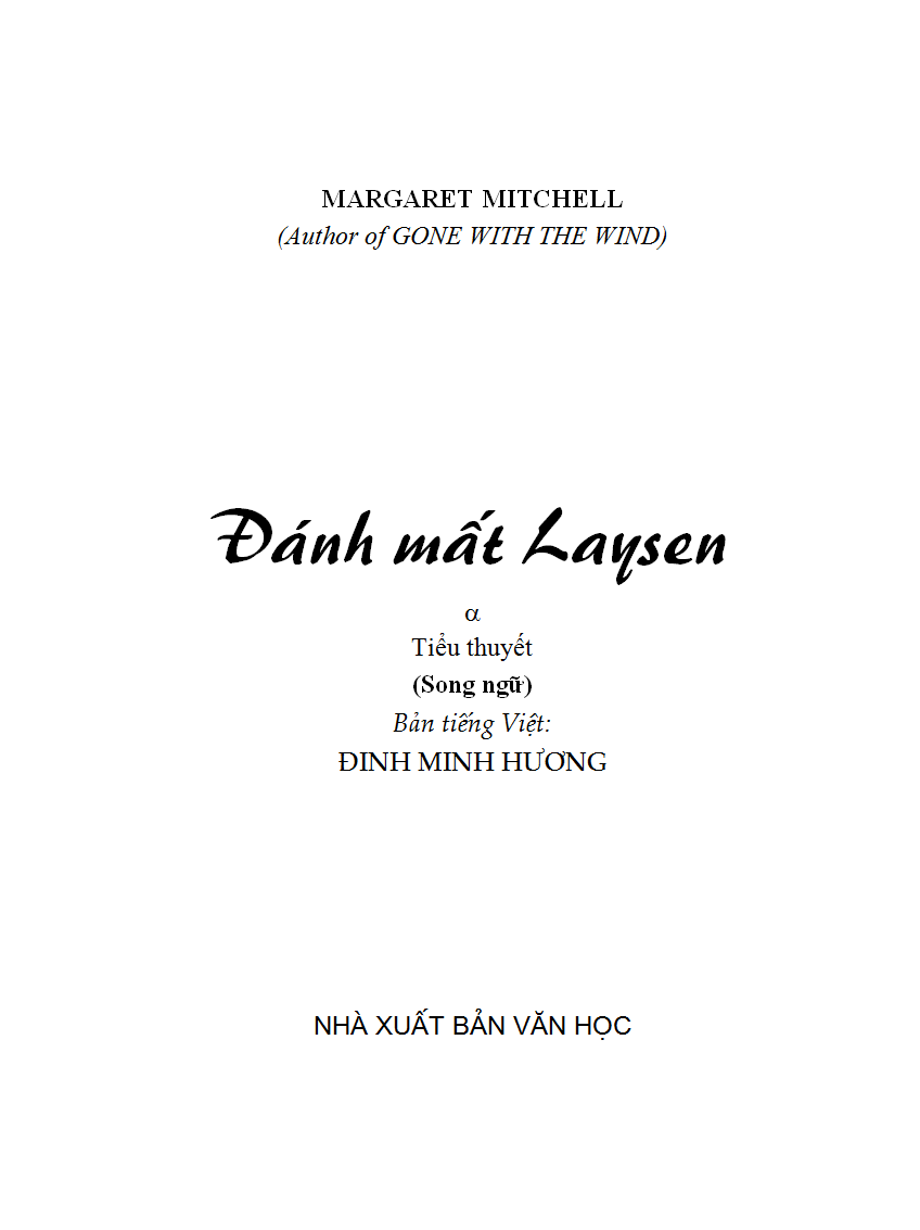 Đánh Mất Laysen