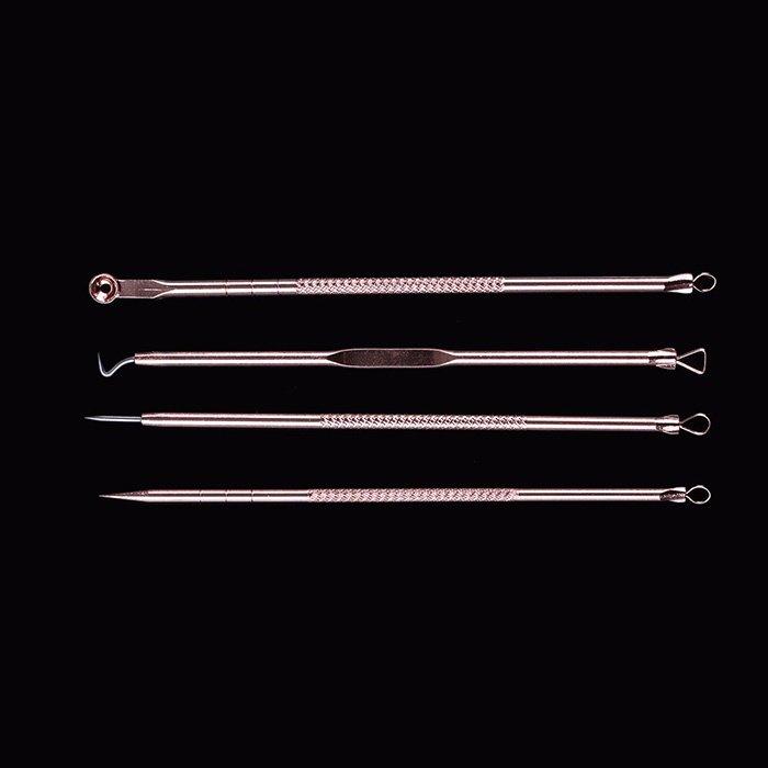 [HCM]Bộ dụng cụ nặn mụn 4 cây 8 đầu đa năng và tiện dụng chất liệu kim loại không gỉ cao cấp an toàn cho làn da