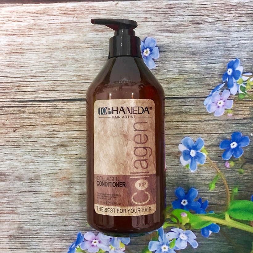 [+tặng mũ trùm][HCM]Dầu xả Top Haneda Collagen siêu mượt tóc 500ml