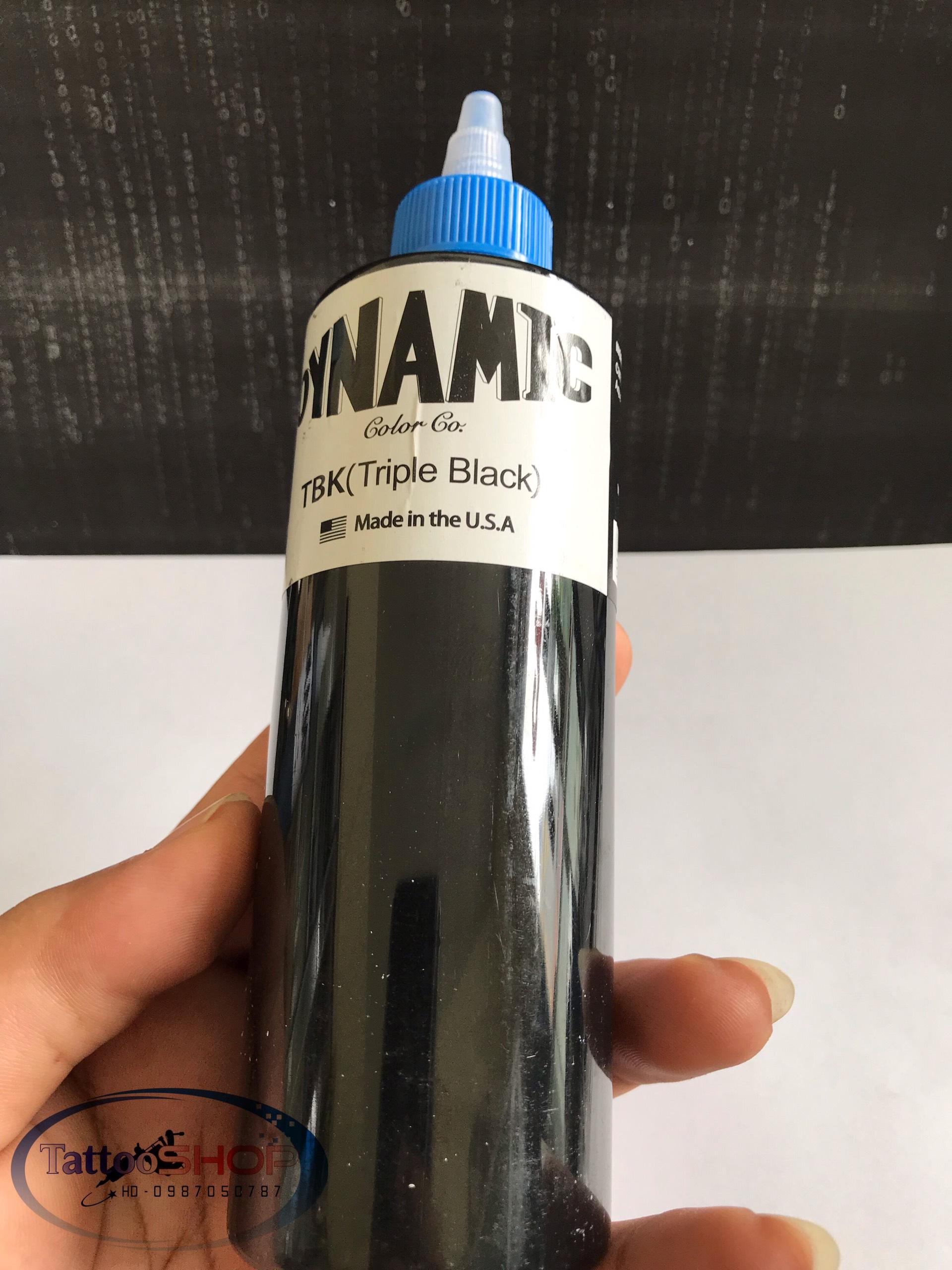 Mực xăm hình siêu đen dynamic tbk chai lớn 240ml
