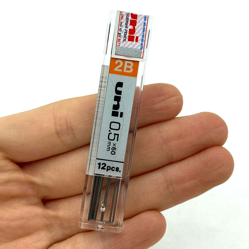 RUỘT BÚT CHÌ KIM UNI 0.5MM 2B UL-1405 (ỐNG 12 RUỘT)