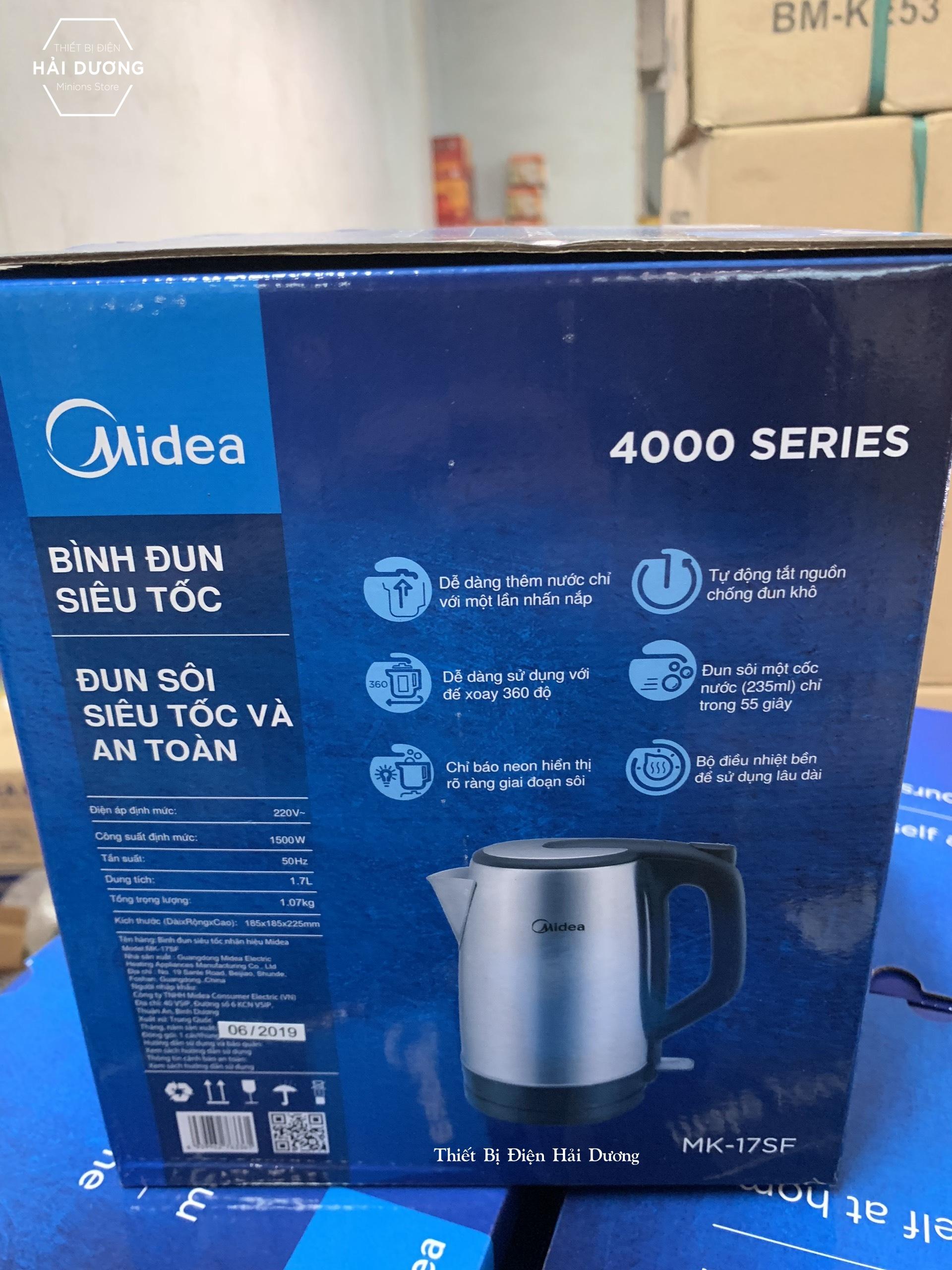 Bình Đun Siêu Tốc Midea MK-17SF (1.7 Lít) - Bảo hành 12 tháng