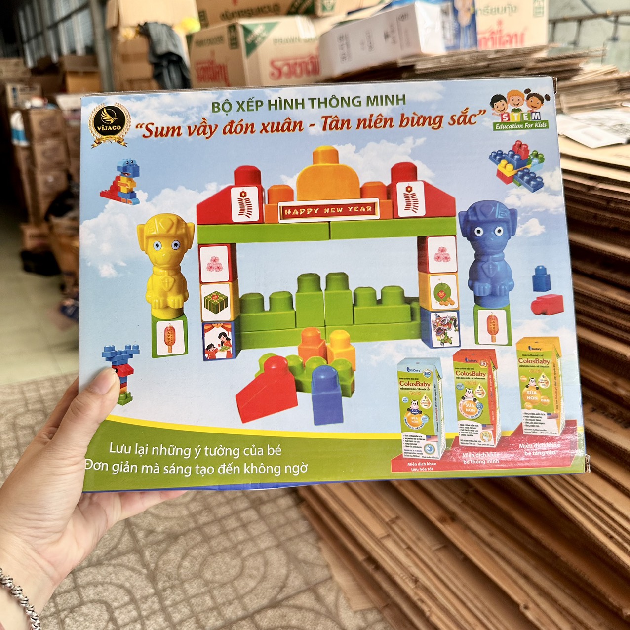 Bộ xếp hình thông minh cho bé - quà tặng sữa vitadairy