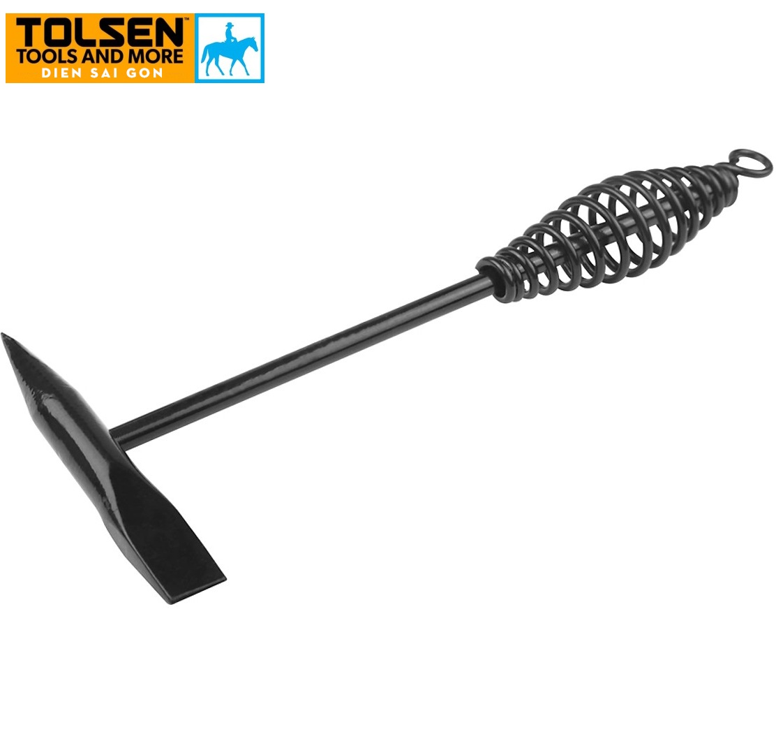 Búa gõ rỉ hàn thép cán lò xo 300g dài 270mm tolsen 44945