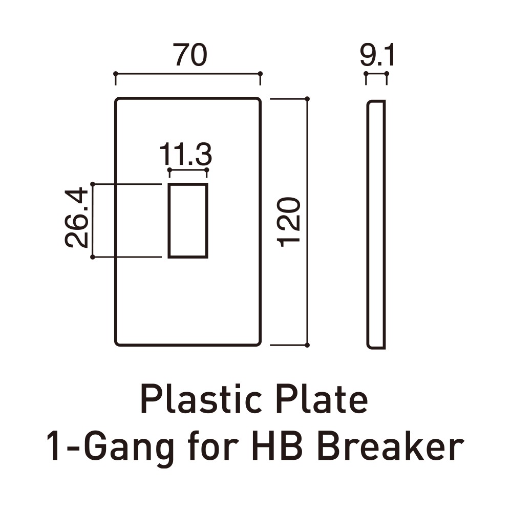 Mặt dùng cho HB (CB cóc) Panasonic dòng Halumie Series