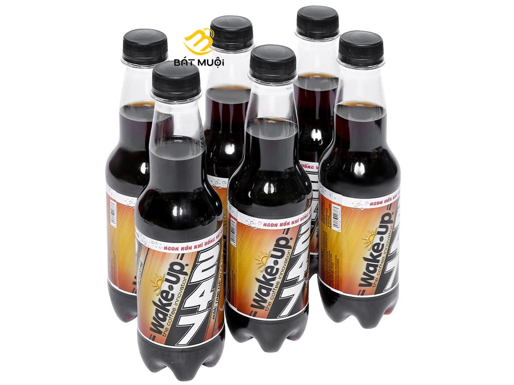 Thùng 24 chai nước tăng lực wake up 247 vị cà phê 330ml - cty bát muội