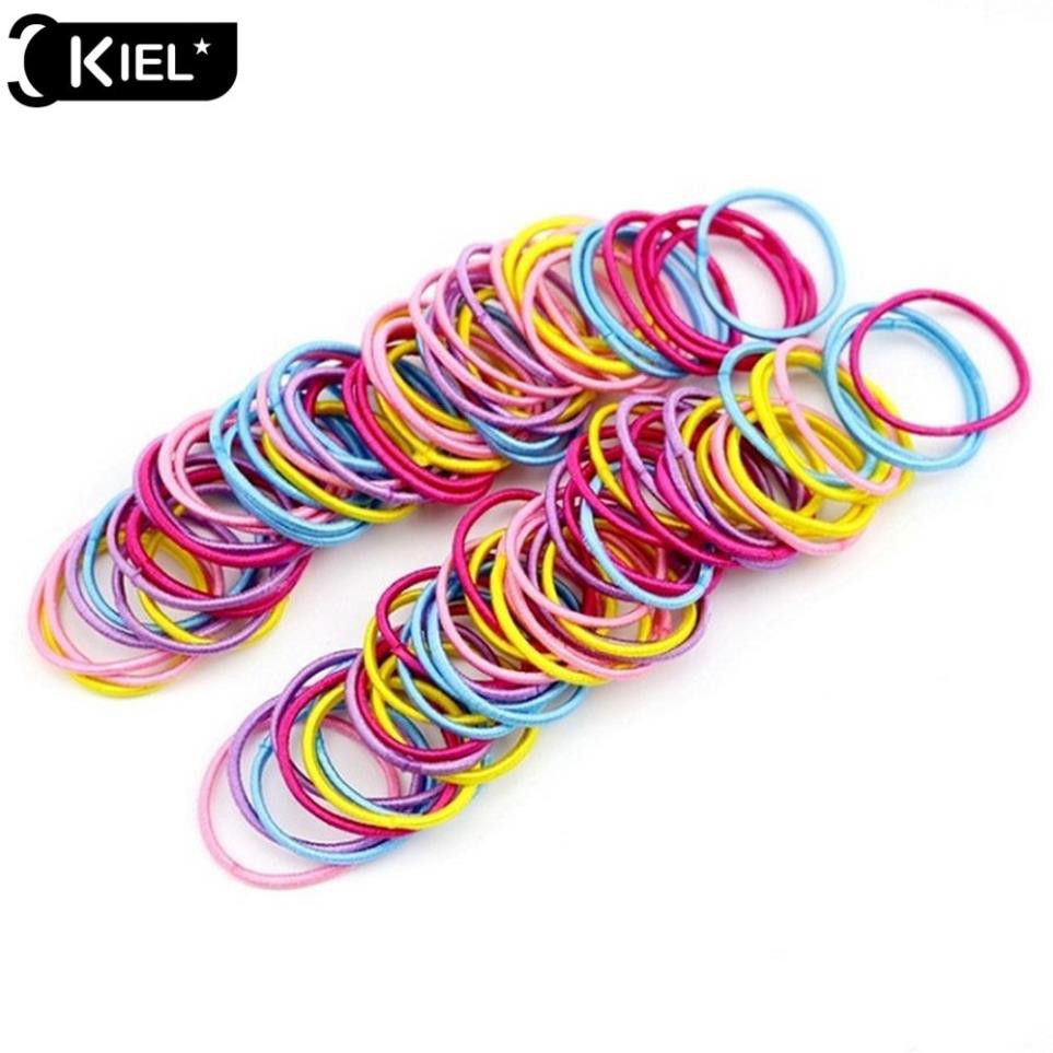 Set 100 dây chun buộc tóc cho bé gái (mẫu mới)