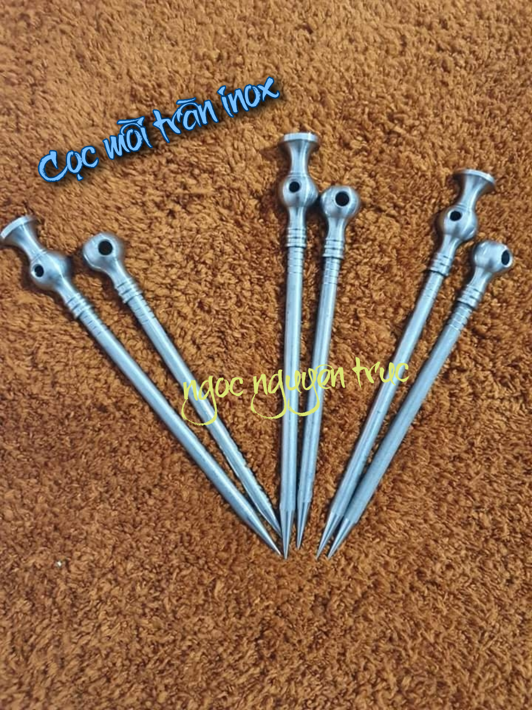 CẶP CỌC MỒI TRẦN CU GÁY INOX