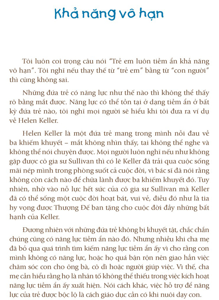 Sách - Khơi Nguồn Tiềm Năng Con Trẻ
