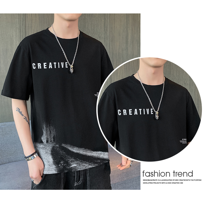 [ Hoàn Tiền 15% ] Áo Thun Nam Hot Trend 2021 Tay Ngắn Cổ Tròn Họa Tiết Con Đường Mờ Ảo Phong Cách Mới Trẻ Trung Cá Tính Sáng Tạo SOYOUNG VN MEN TOP 216