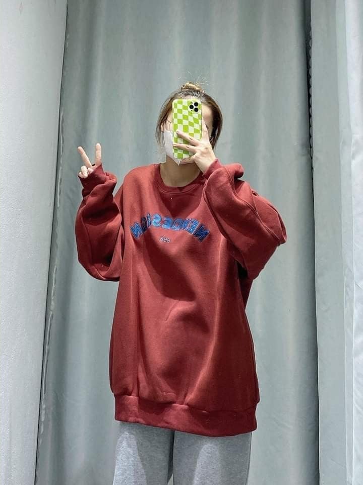 Áo nỉ sweater in chữ NEWDESIGN (trọng lượng từ 40kg đến 70kg )