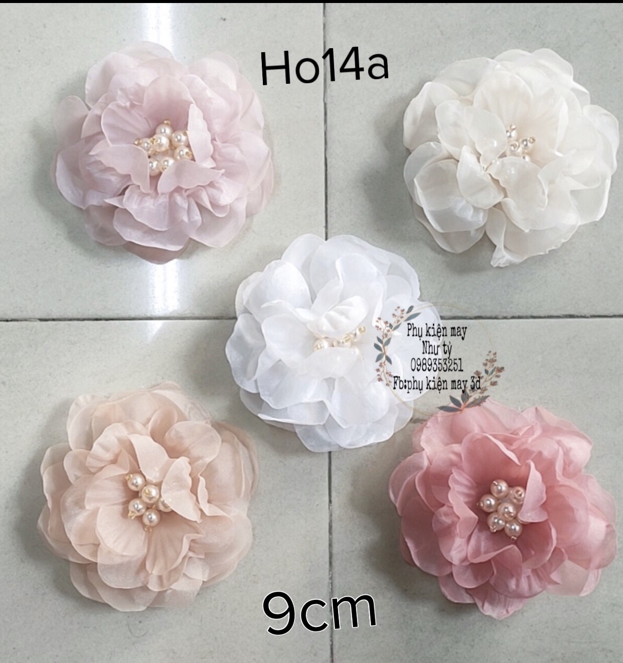 [Ảnh thật] [Có sẵn] hoa von mẫu đơn 9cm có 11 màu cho khách yêu lựa chọn