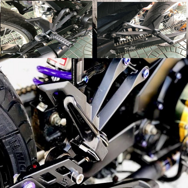 Trọn bộ gác chân sau kiểu Z1000 cho Exciter 150 gắn như zin