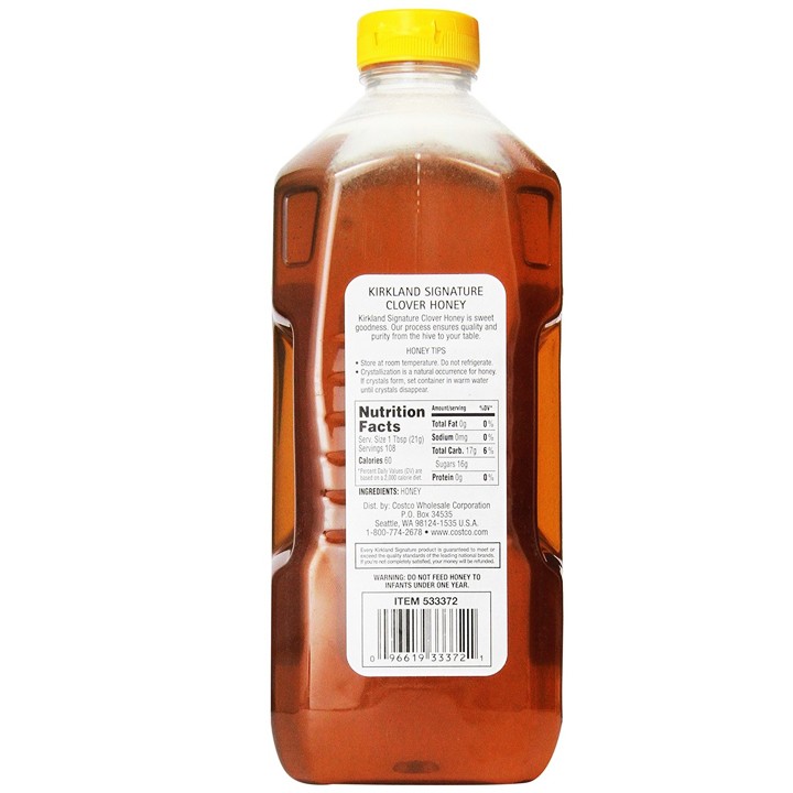 2.27kg Mật Ong Kirkland Mỹ Clover Honey