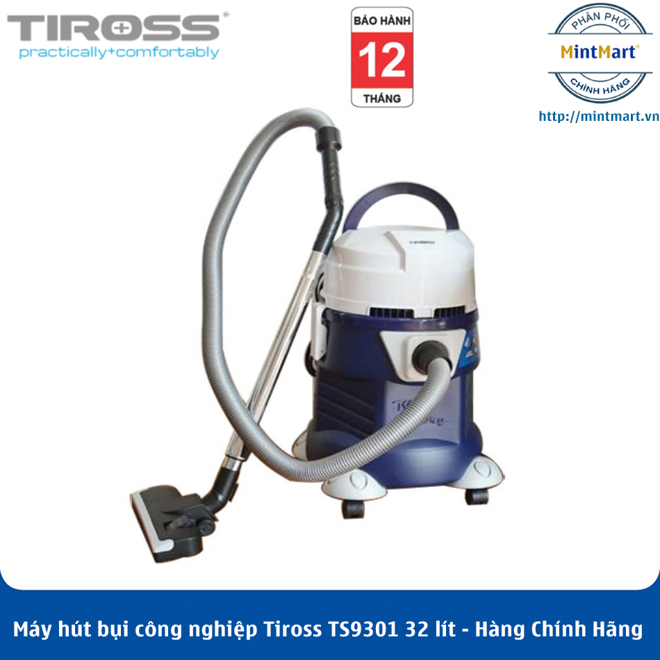 Máy hút bụi công nghiệp Tiross TS9301 32 lít - Hàng Chính Hãng