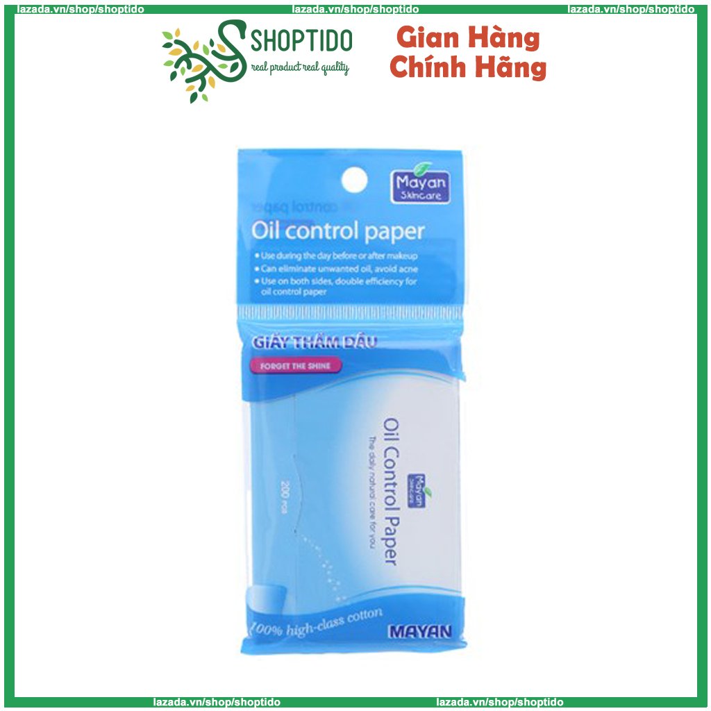 Giấy thấm dầu Mayan Oil Control Paper 200 tờ