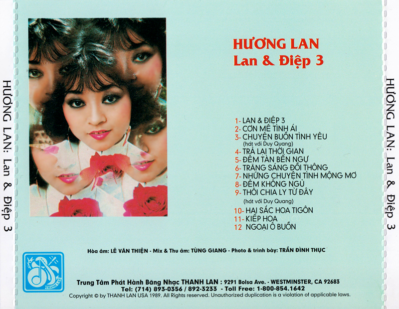 [MDCD] Bộ 3 Đĩa CD Hương Lan - Lan Và Điệp